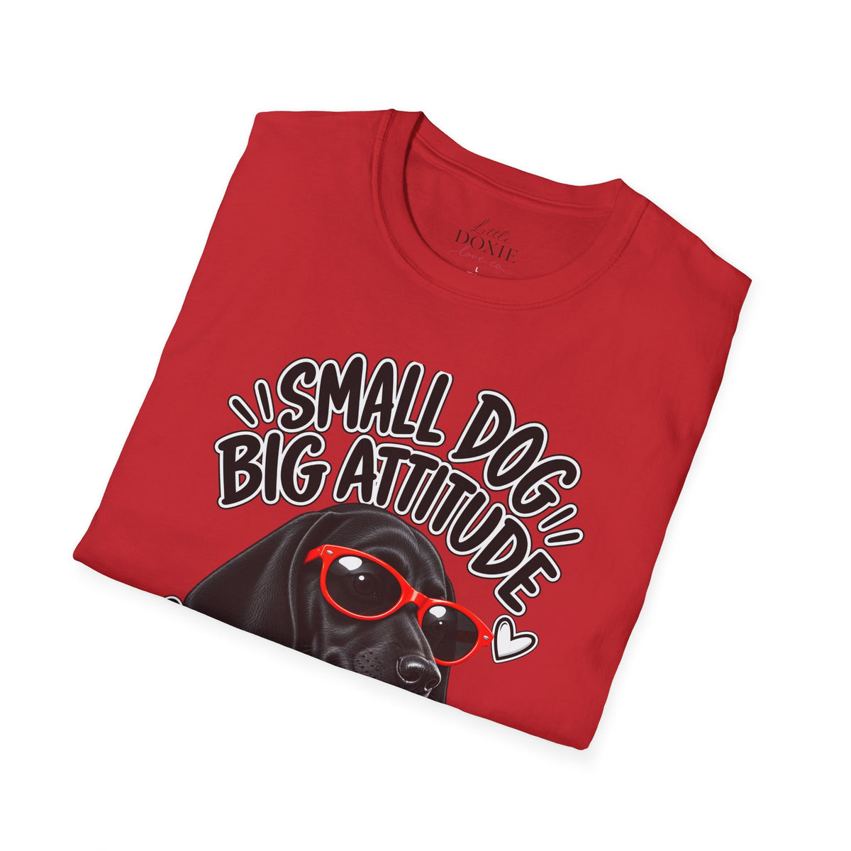 Dachshund Big Attitude T-Shirt β Black