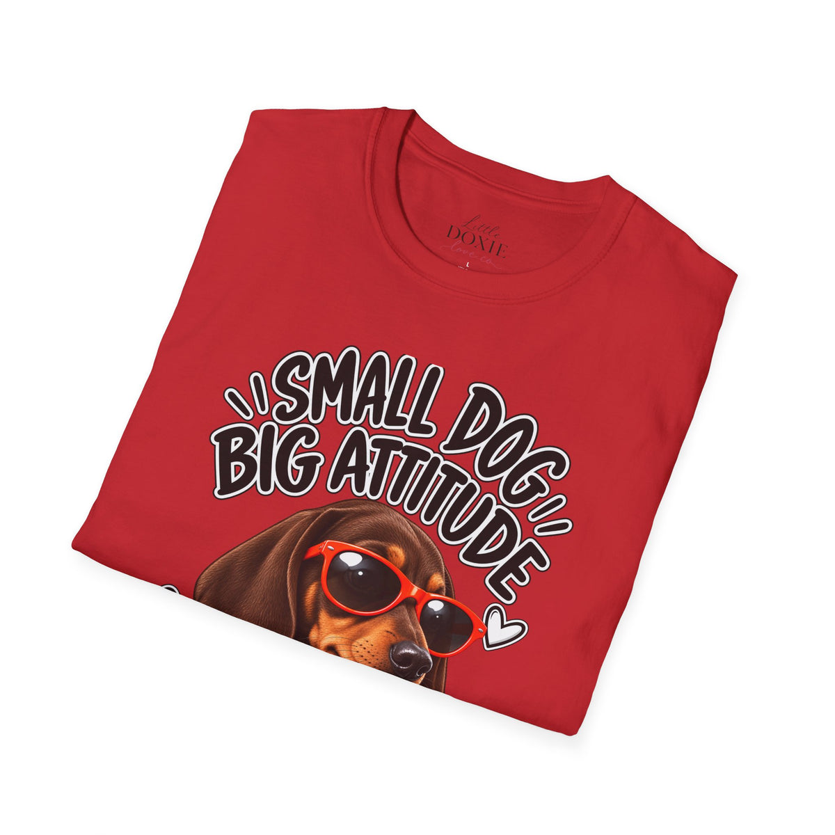 Dachshund Big Attitude T-Shirt β Chocolate&Tan