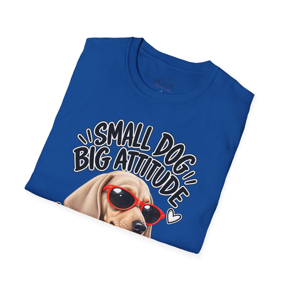 Dachshund Big Attitude T-Shirt — Cream