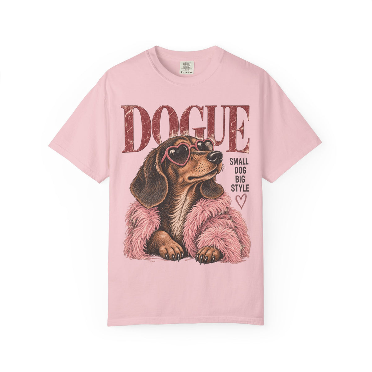 Dogue Dachshund – Small Dog Big Style Vintage Graphic Tee