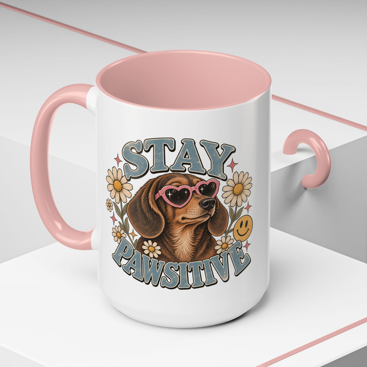 Stay Pawsitive Ceramic Mug - Classic 🐾☕️