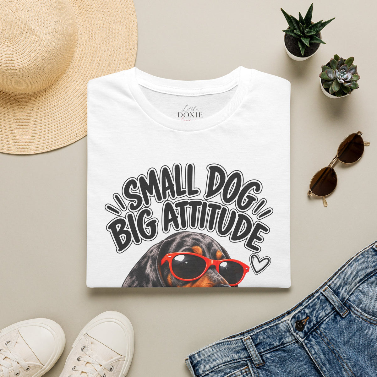 Dachshund Big Attitude T-Shirt — Dapple