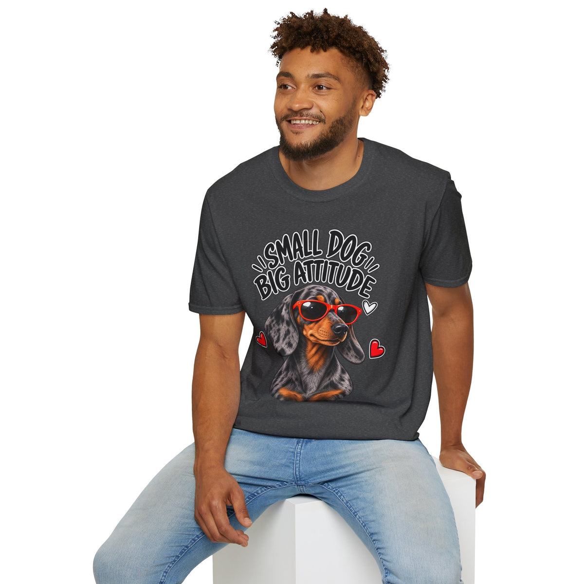 Dachshund Big Attitude T-Shirt — Dapple