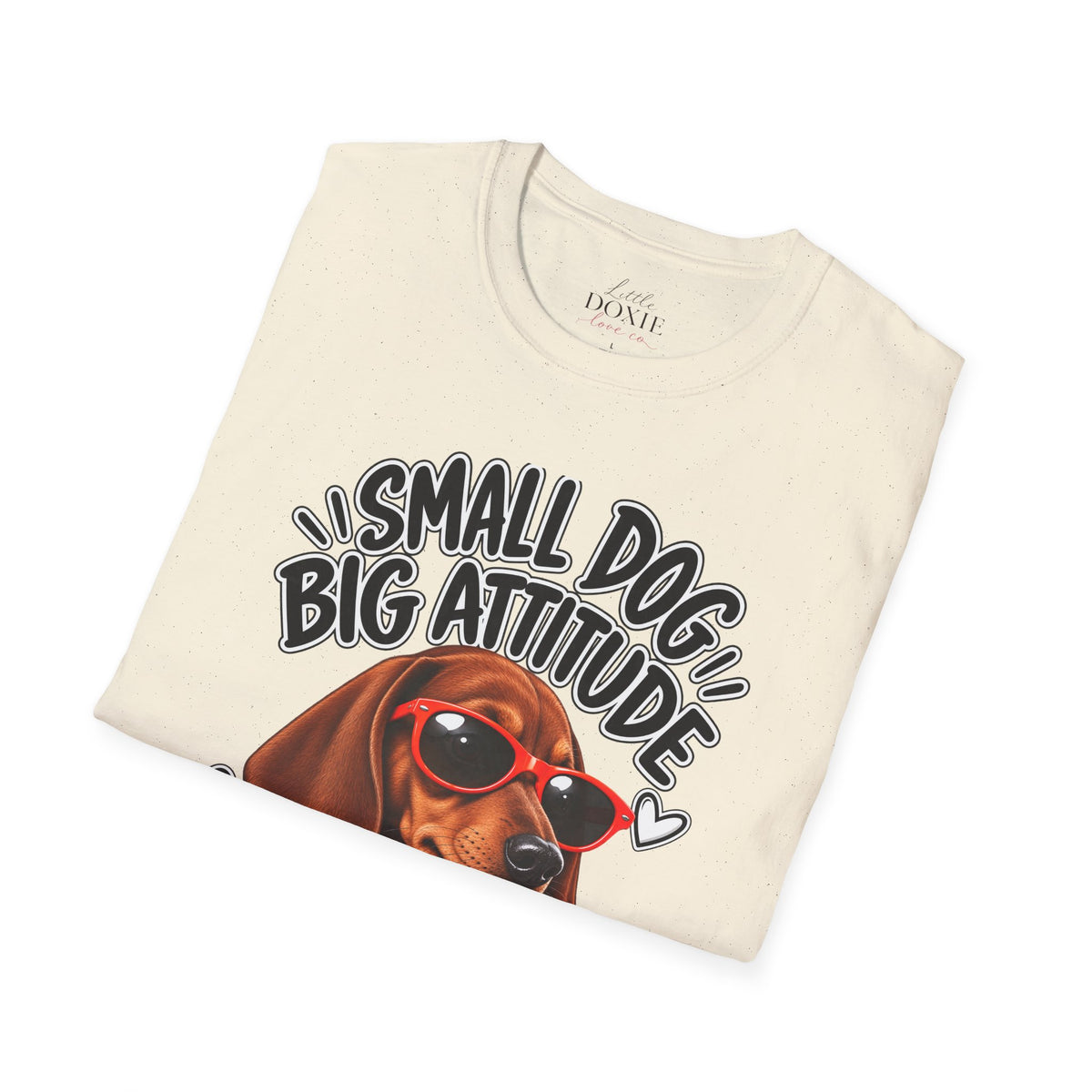Dachshund Big Attitude T-Shirt — Red