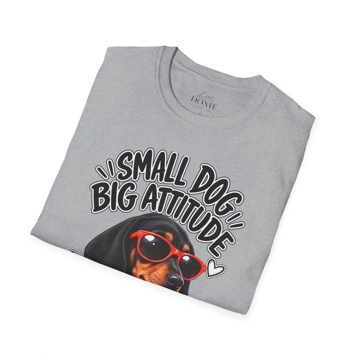 Dachshund Big Attitude T-Shirt — Black&Tan