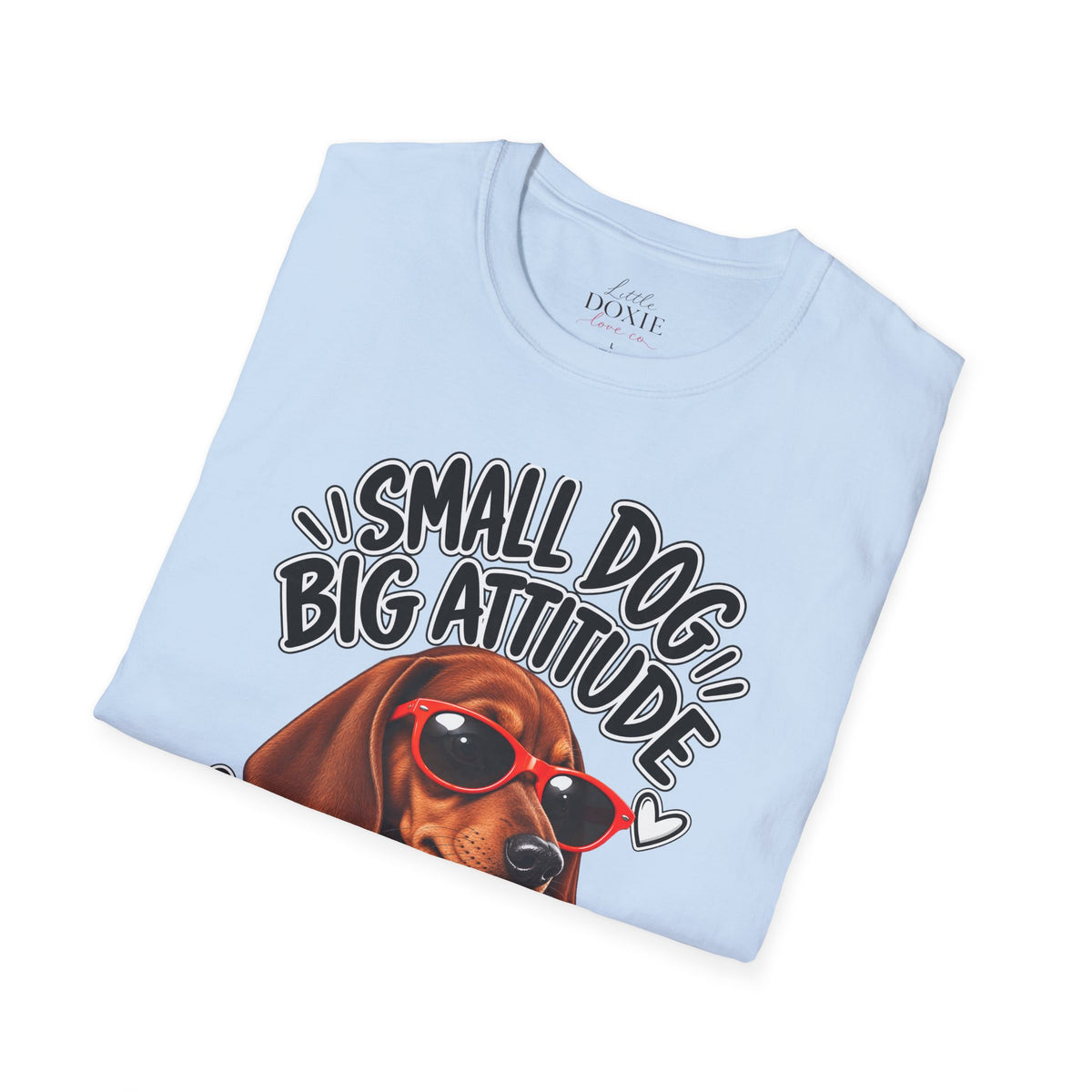 Dachshund Big Attitude T-Shirt — Red