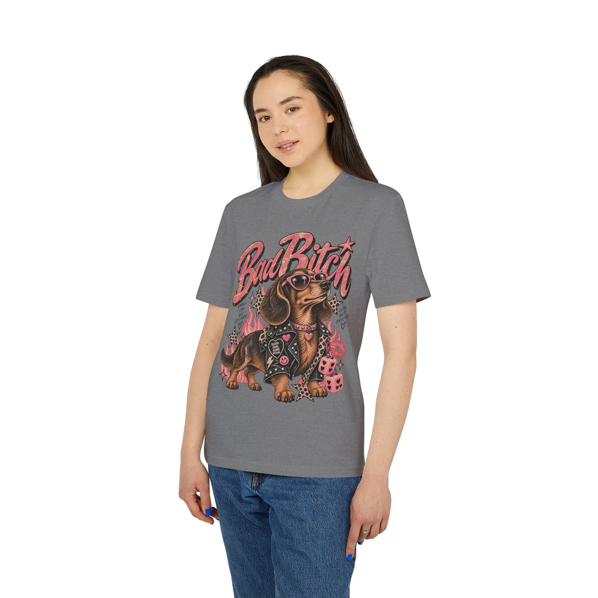 BAD BITCH Dachshund — Vintage Graphic Tee