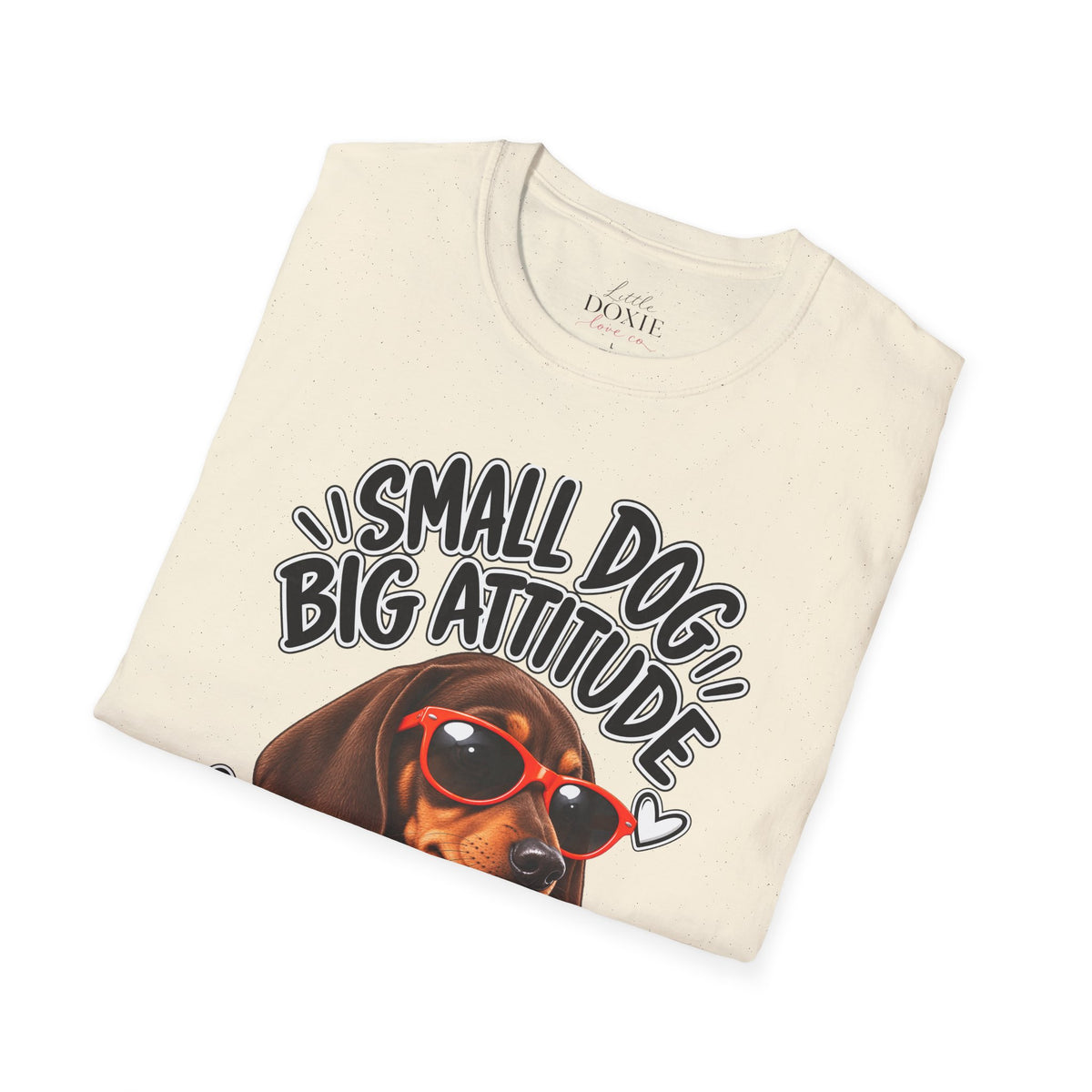 Dachshund Big Attitude T-Shirt — Chocolate&Tan
