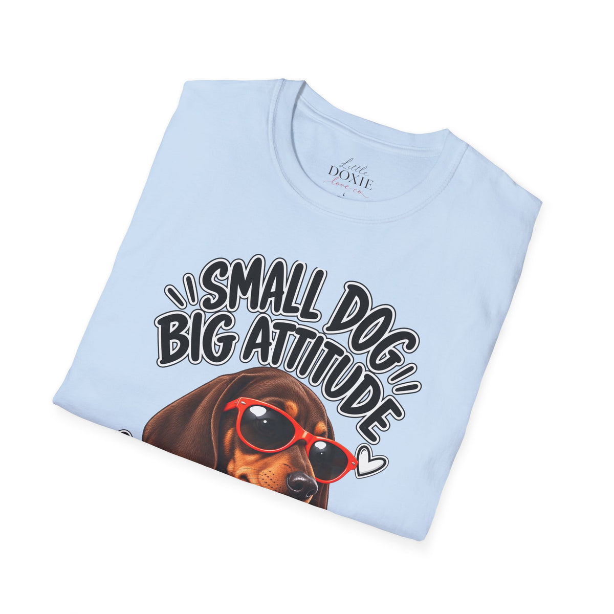 Dachshund Big Attitude T-Shirt — Chocolate&Tan