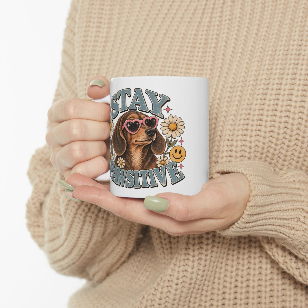 Stay Pawsitive Ceramic Mug 🐾☕️