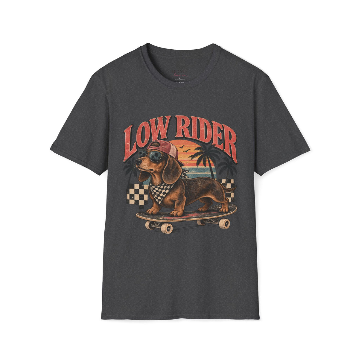 LOW RIDER Dachshund – Vintage Washed Graphic Tee