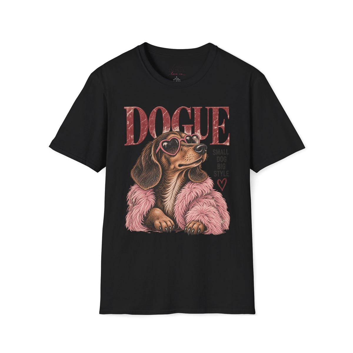 Dogue Dachshund – Small Dog Big Style Vintage Graphic Tee
