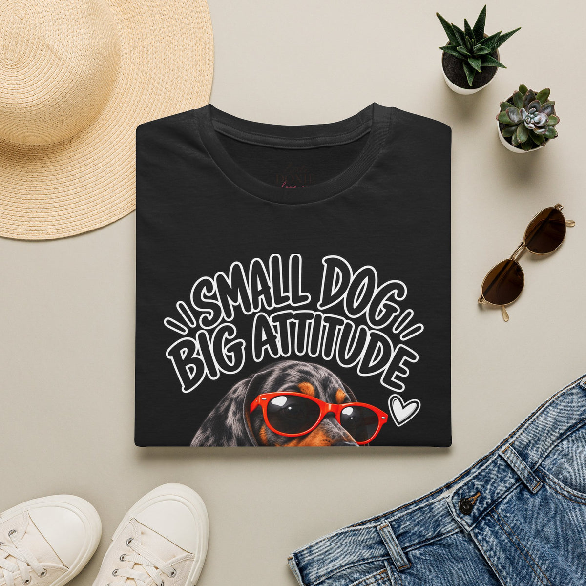 Dachshund Big Attitude T-Shirt — Dapple