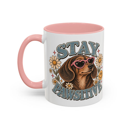 Stay Pawsitive Ceramic Mug - Classic 🐾☕️