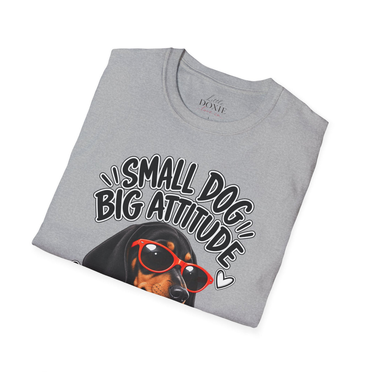 Dachshund Big Attitude T-Shirt — Piebald