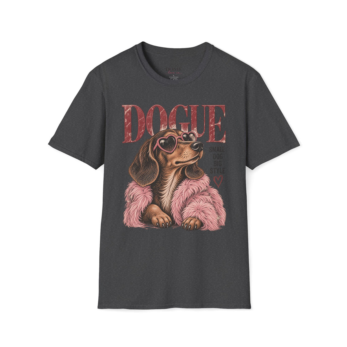 Dogue Dachshund – Small Dog Big Style Vintage Graphic Tee