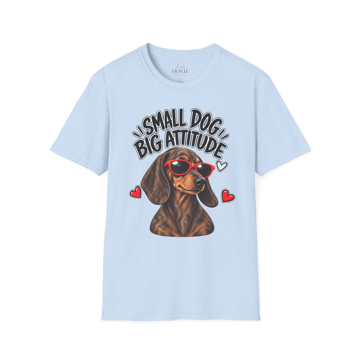 Dachshund Big Attitude T-Shirt — Brindle