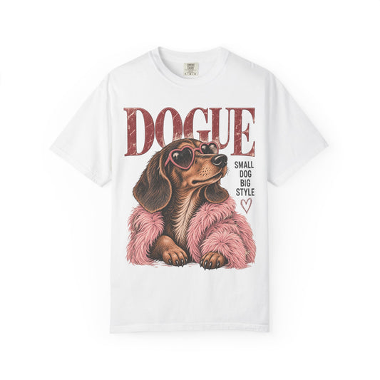 Dogue Dachshund – Small Dog Big Style Vintage Graphic Tee