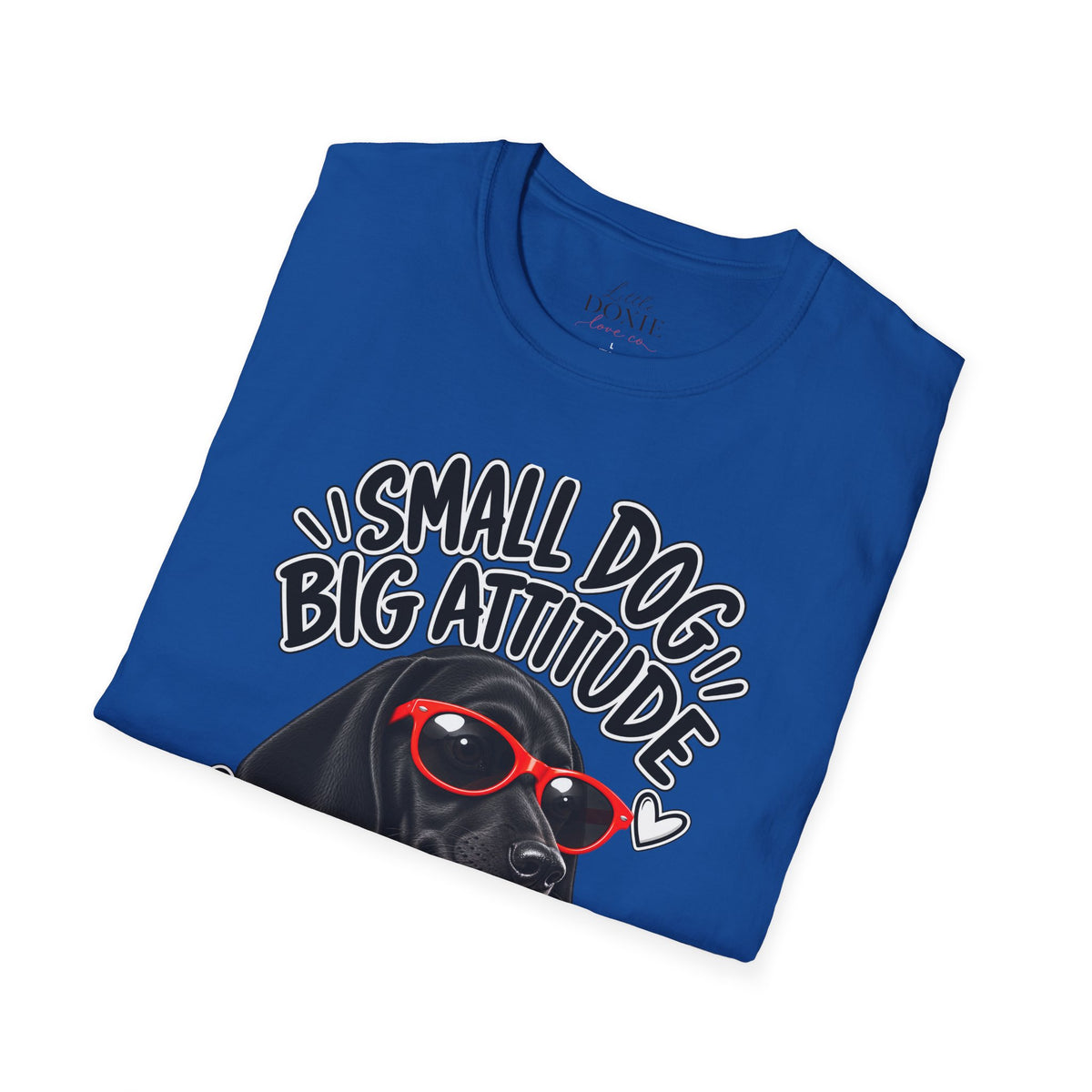 Dachshund Big Attitude T-Shirt — Black