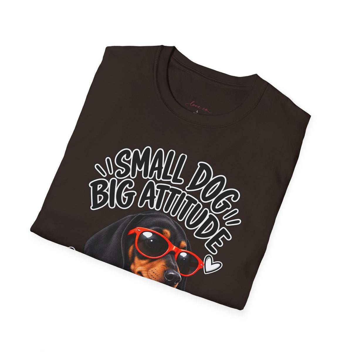 Dachshund Big Attitude T-Shirt — Black&Tan