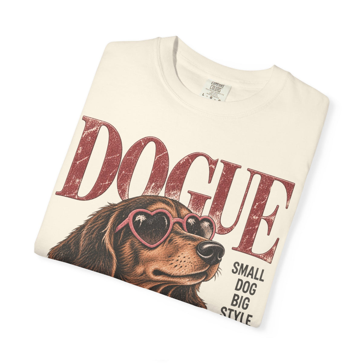 Dogue Dachshund – Small Dog Big Style Vintage Graphic Tee
