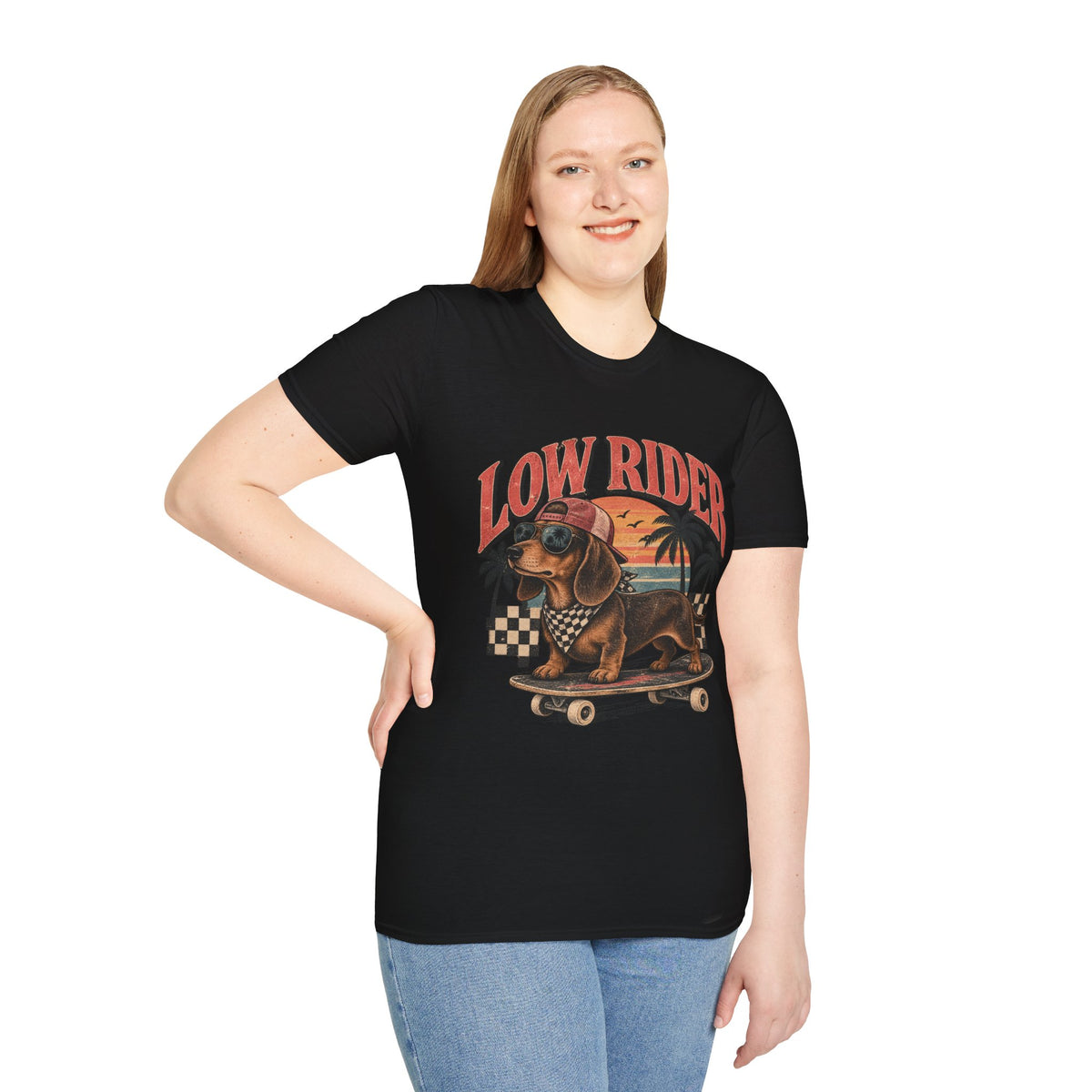 LOW RIDER Dachshund – Vintage Washed Graphic Tee