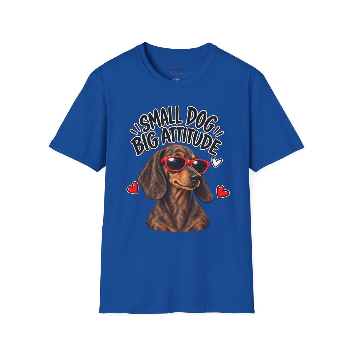 Dachshund Big Attitude T-Shirt — Brindle