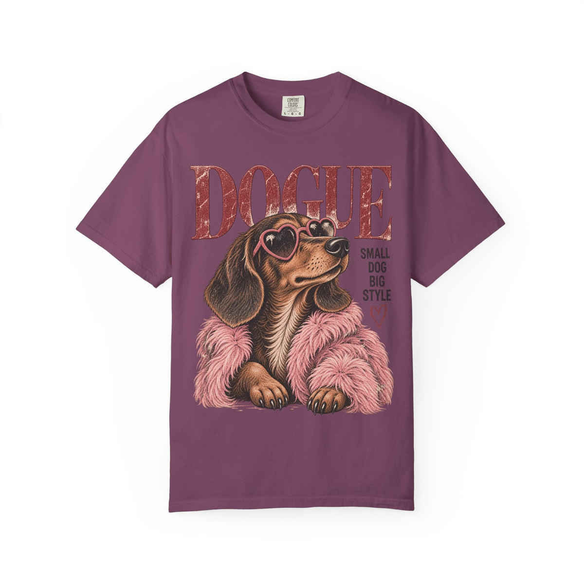 Dogue Dachshund – Small Dog Big Style Vintage Graphic Tee