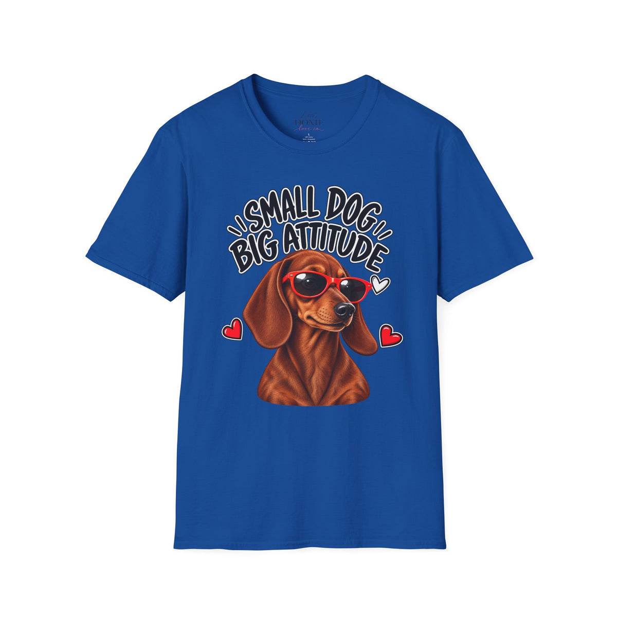 Dachshund Big Attitude T-Shirt — Red