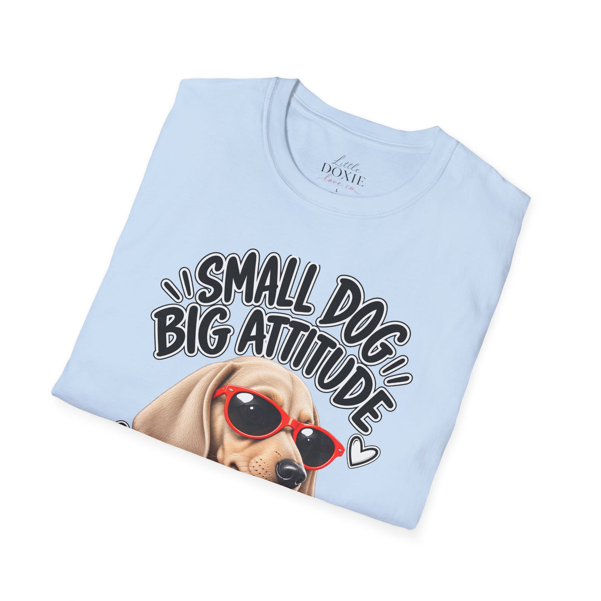 Dachshund Big Attitude T-Shirt — Cream