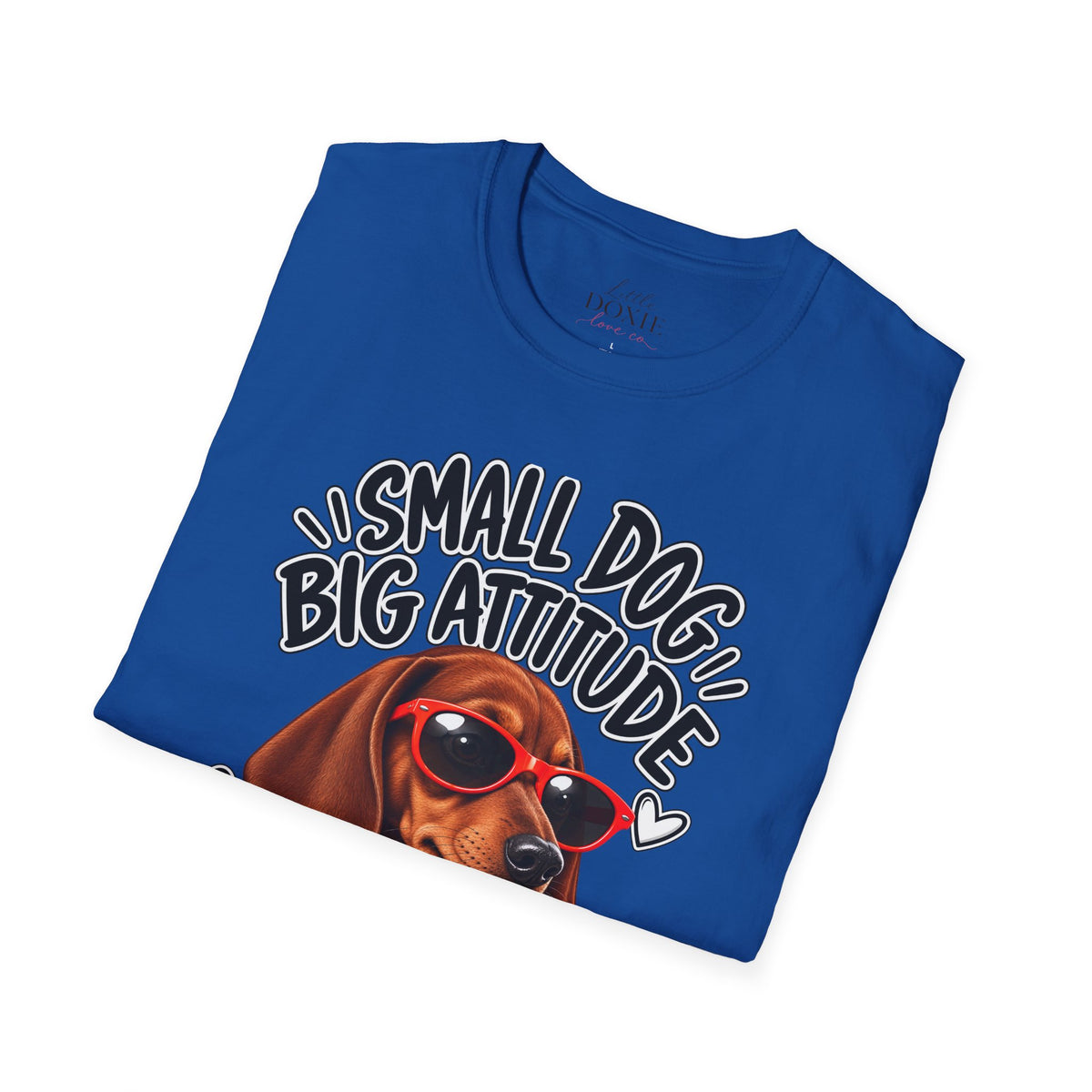 Dachshund Big Attitude T-Shirt — Red