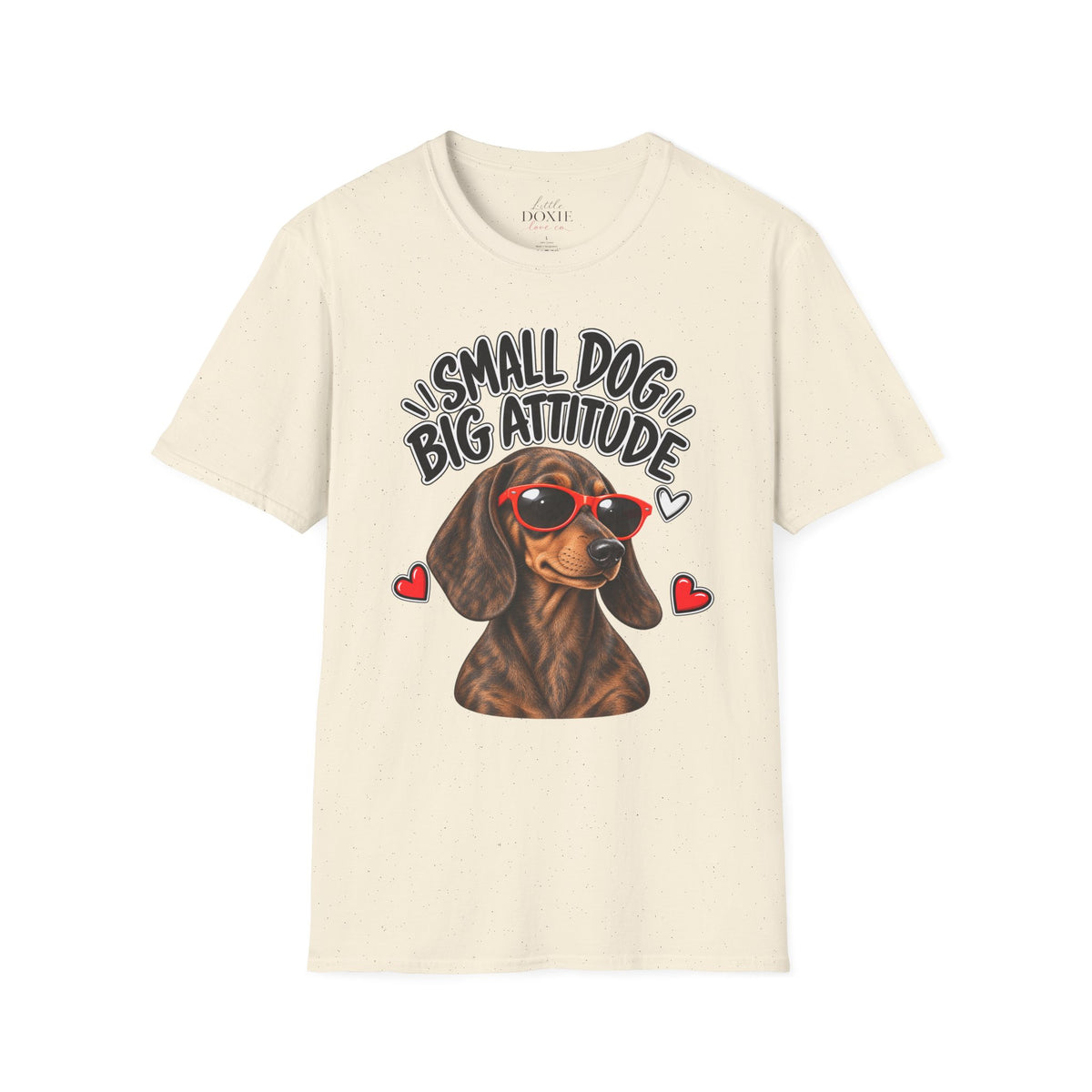 Dachshund Big Attitude T-Shirt — Brindle