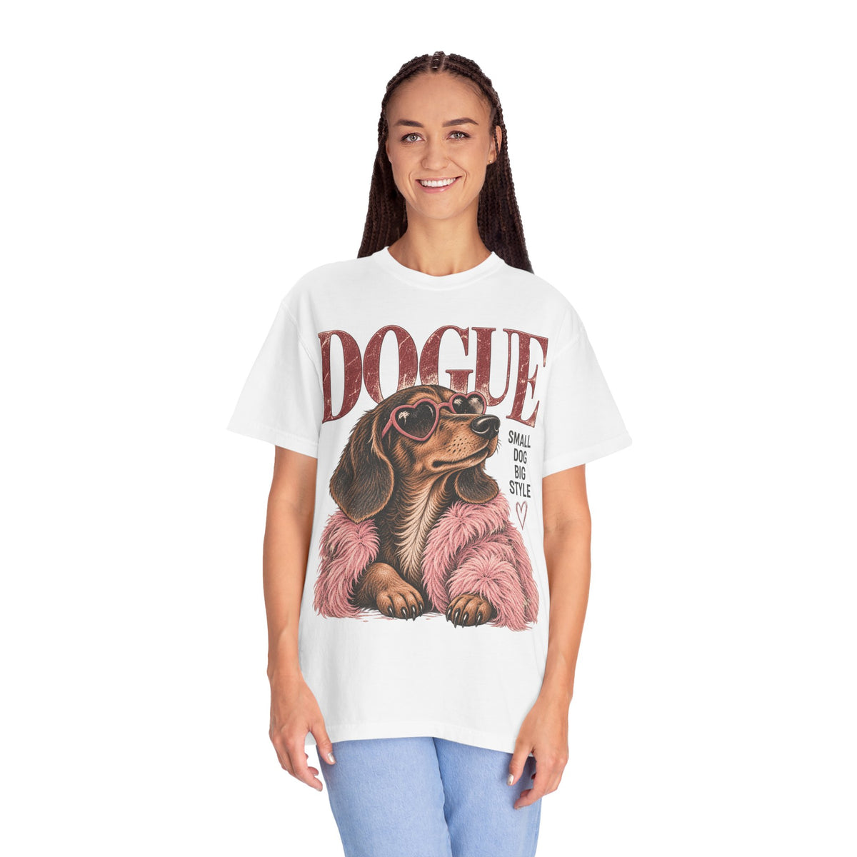 Dogue Dachshund – Small Dog Big Style Vintage Graphic Tee