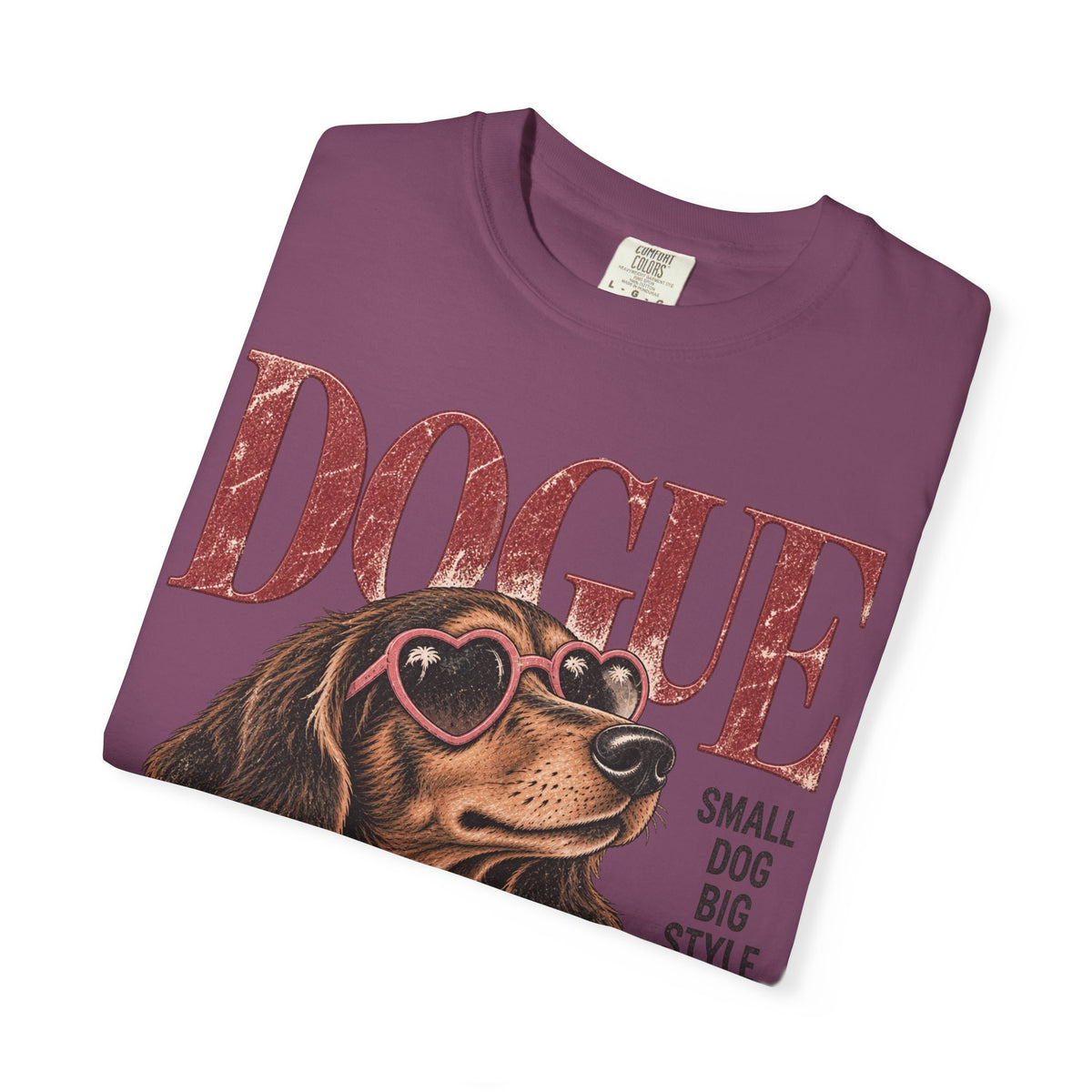 Dogue Dachshund – Small Dog Big Style Vintage Graphic Tee