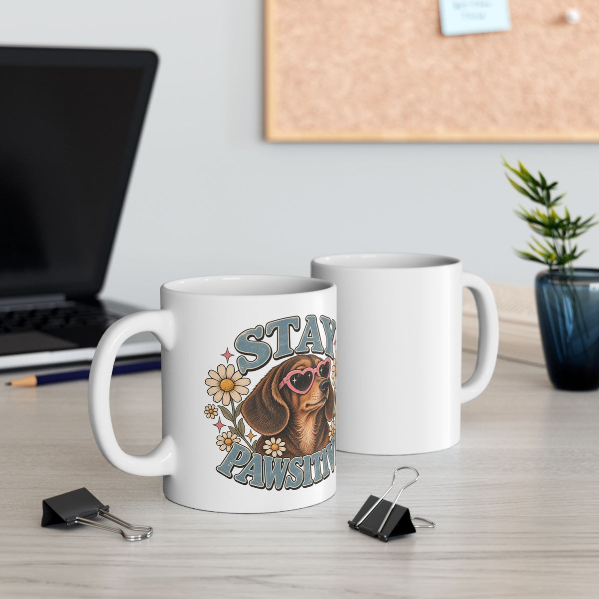 Stay Pawsitive Ceramic Mug 🐾☕️