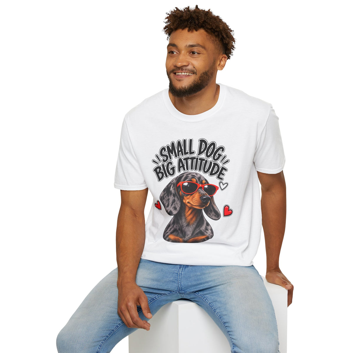 Dachshund Big Attitude T-Shirt — Dapple