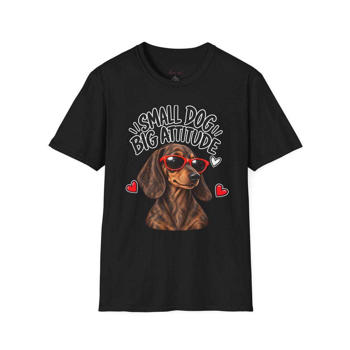 Dachshund Big Attitude T-Shirt — Brindle