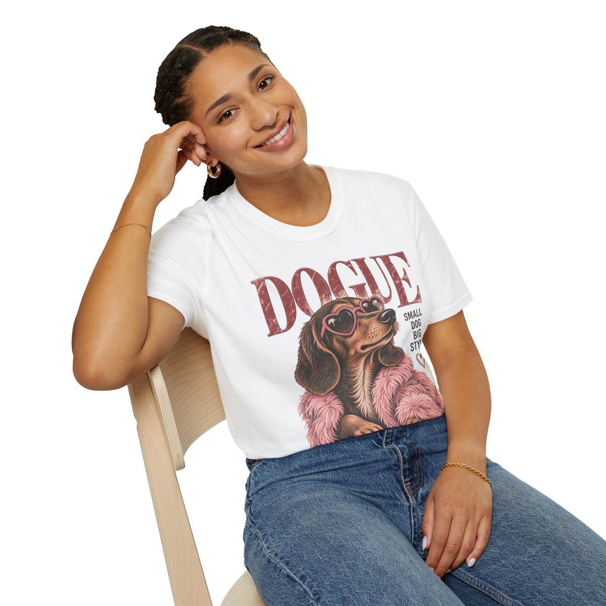 Dogue Dachshund – Small Dog Big Style Vintage Graphic Tee