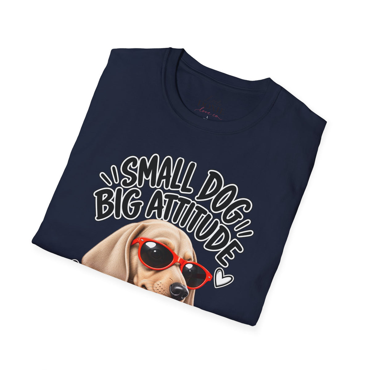 Dachshund Big Attitude T-Shirt — Cream