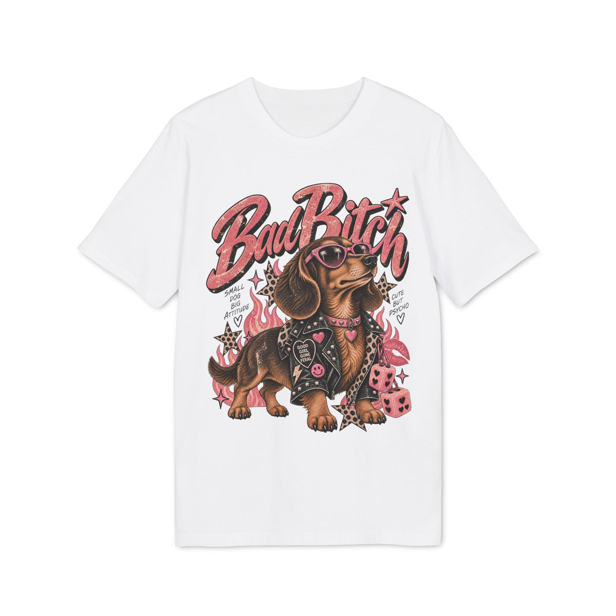 BAD BITCH Dachshund — Vintage Graphic Tee