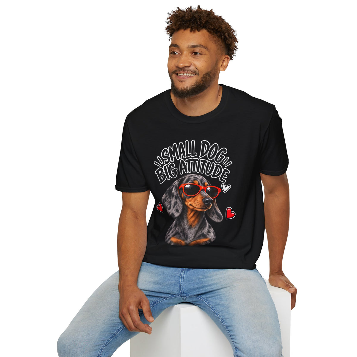 Dachshund Big Attitude T-Shirt — Dapple
