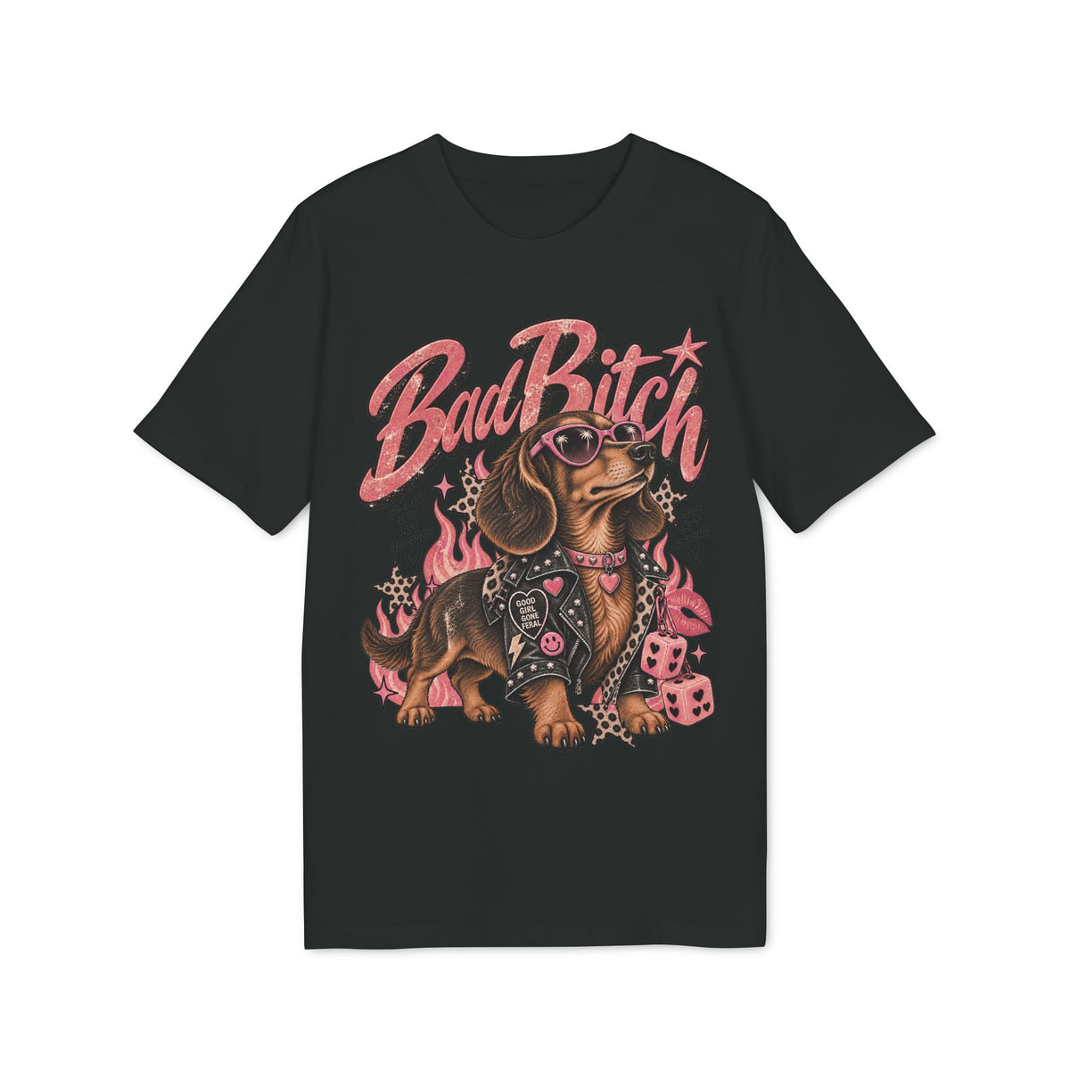 BAD BITCH Dachshund — Vintage Graphic Tee