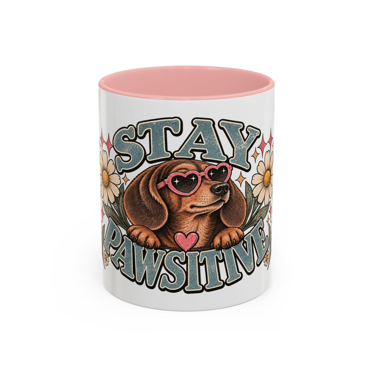 Stay Pawsitive Ceramic Mug - Full Wrap 🐾☕️