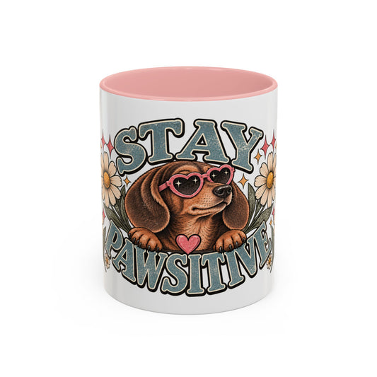 Stay Pawsitive Ceramic Mug - Full Wrap 🐾☕️