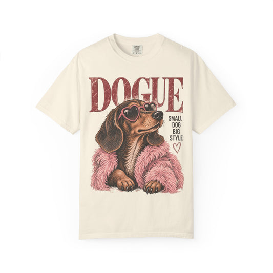 Dogue Dachshund – Small Dog Big Style Vintage Graphic Tee