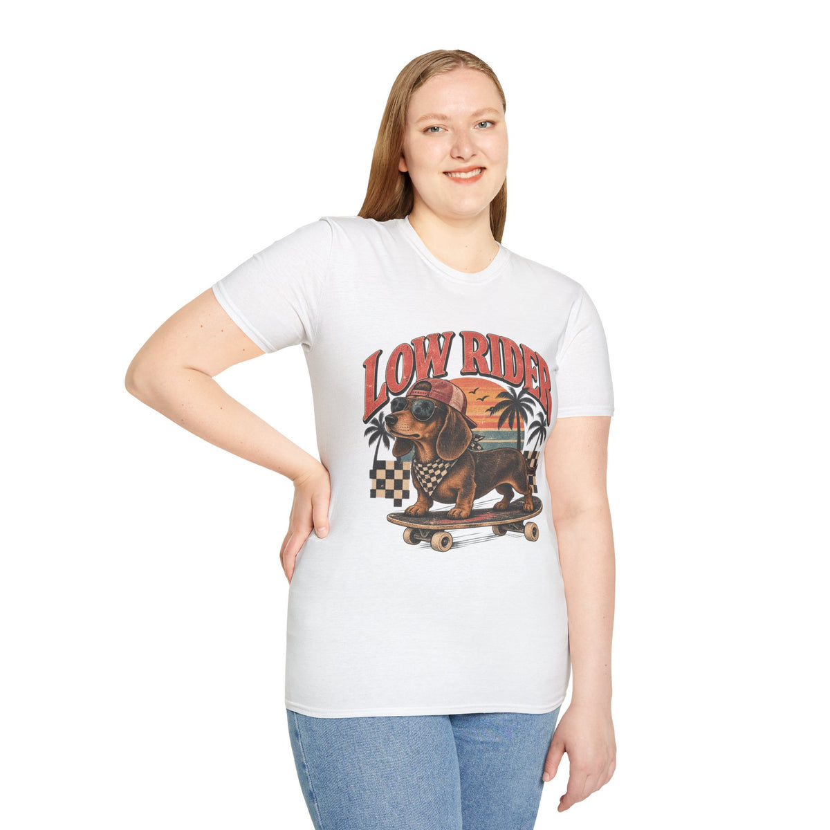 LOW RIDER Dachshund – Vintage Washed Graphic Tee