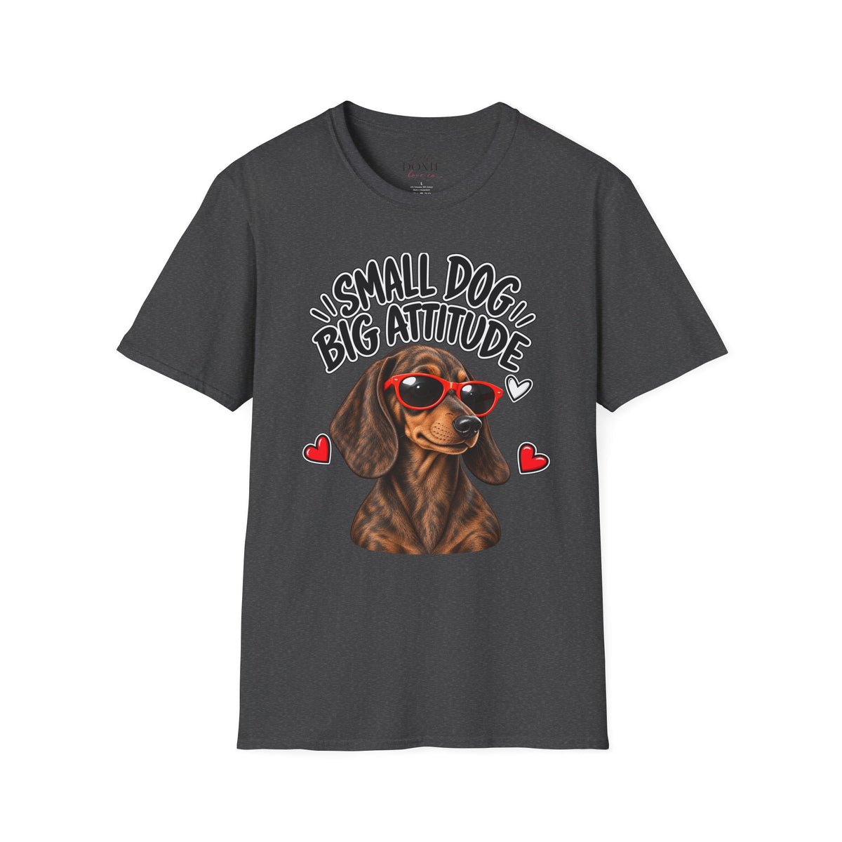 Dachshund Big Attitude T-Shirt — Brindle
