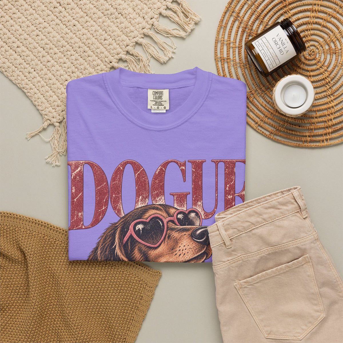 Dogue Dachshund – Small Dog Big Style Vintage Graphic Tee