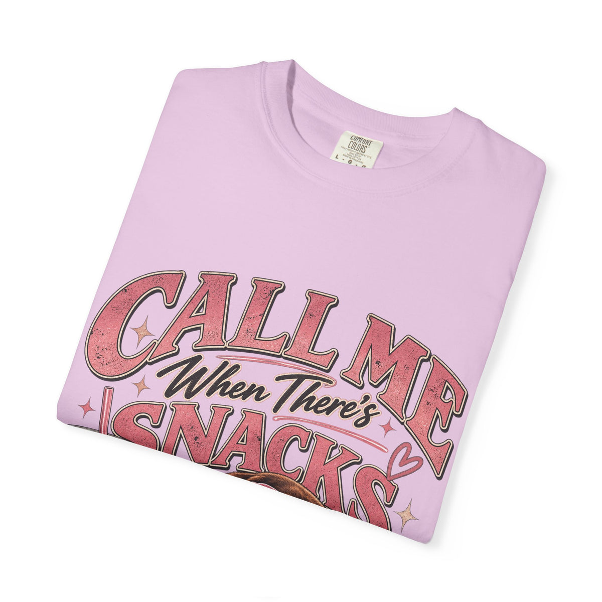 Call Me When There’s Snacks – Funny Dachshund Vintage Graphic Tee