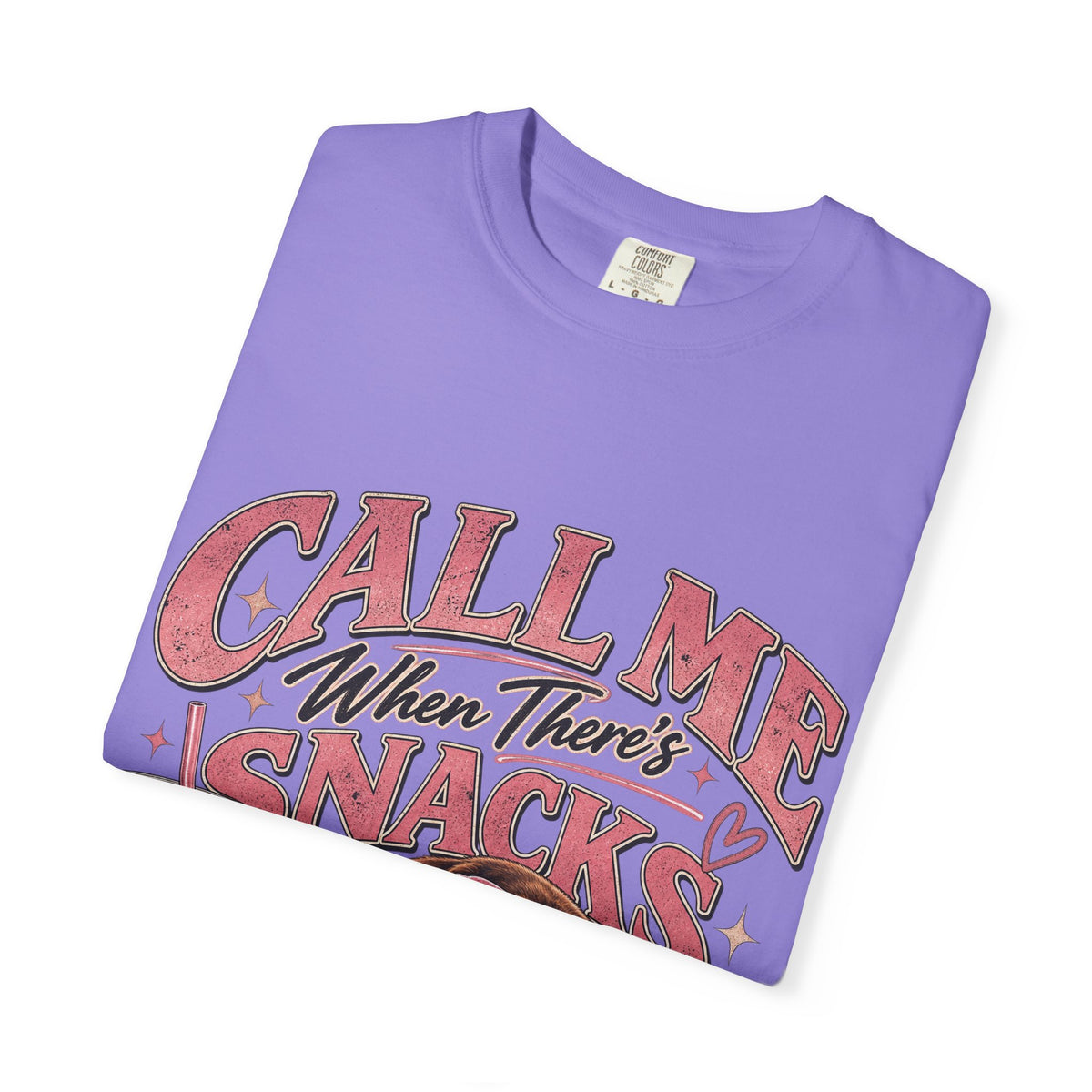 Call Me When There’s Snacks – Funny Dachshund Vintage Graphic Tee